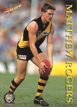 1995 Select AFL #122 Matthew Rogers Front